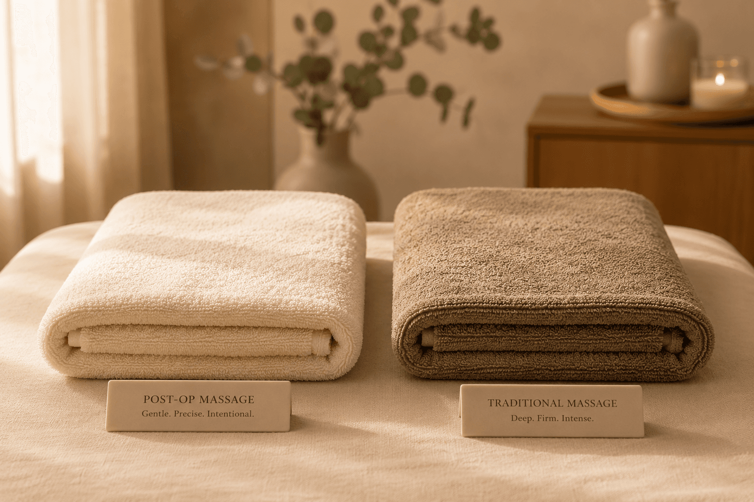 Post-Op Massage vs. Traditional Massage