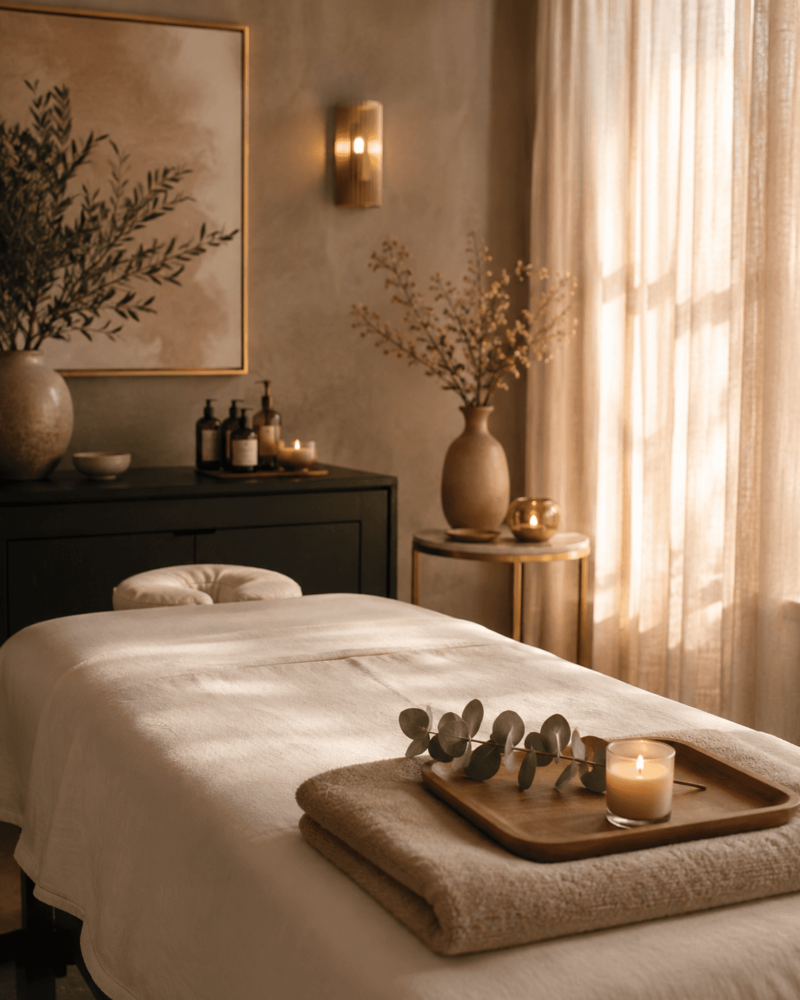 Wellbeing Beauty Spa treatment room in Boca Raton